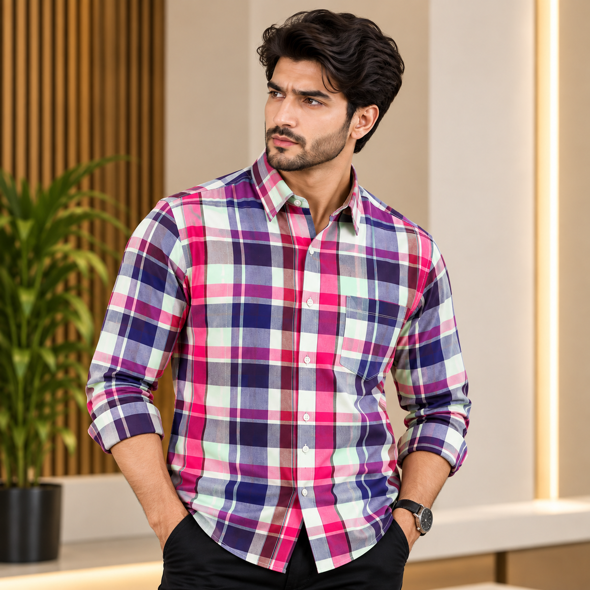 Plaid Casual Shirt