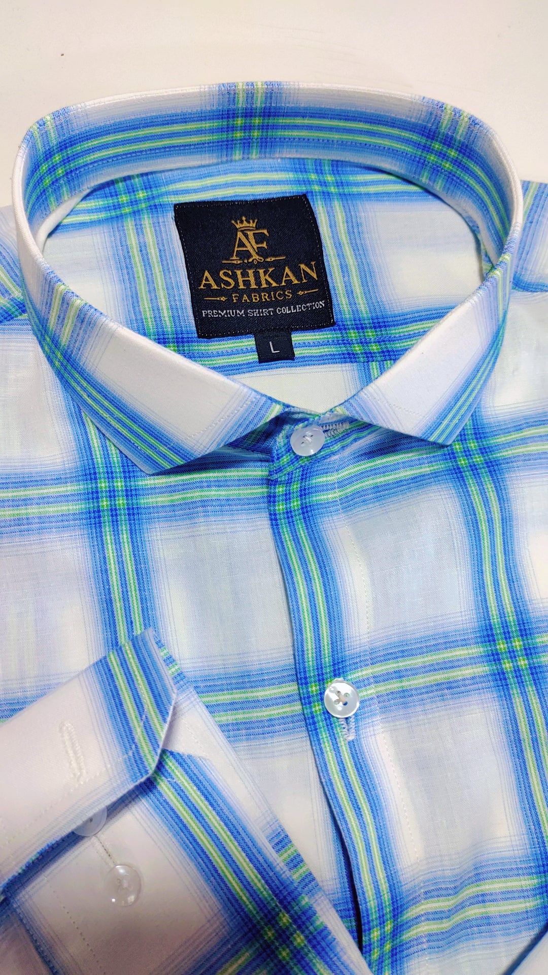 Ashkan Blue Crest Check Shirt