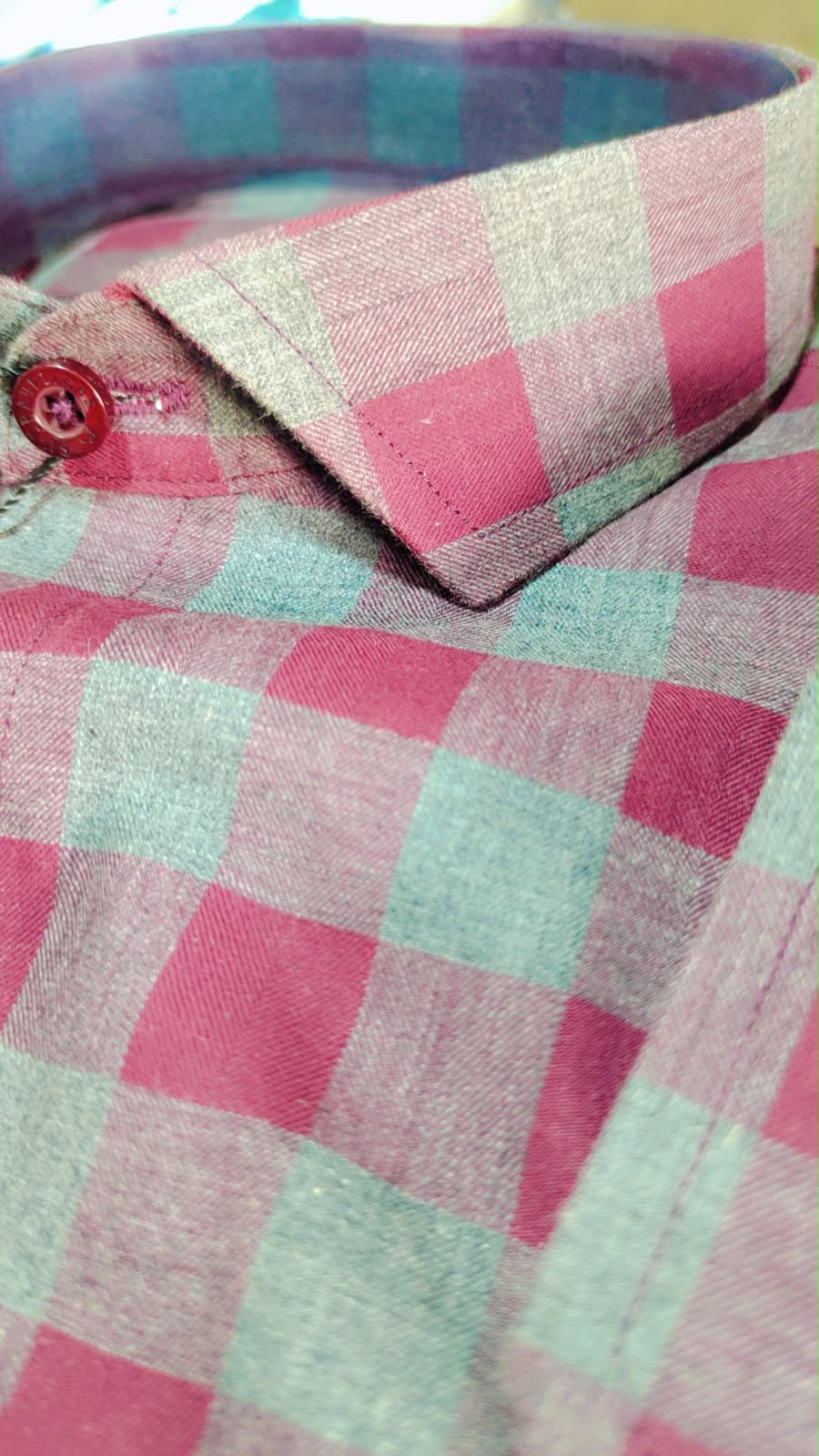 Ashkan Berry Breeze Check Shirt