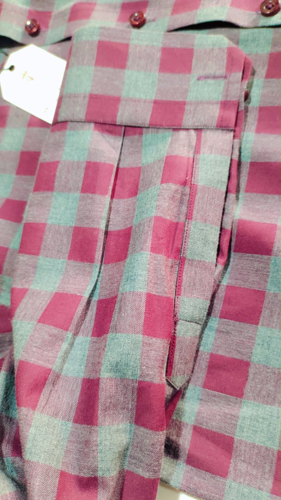 Ashkan Berry Breeze Check Shirt