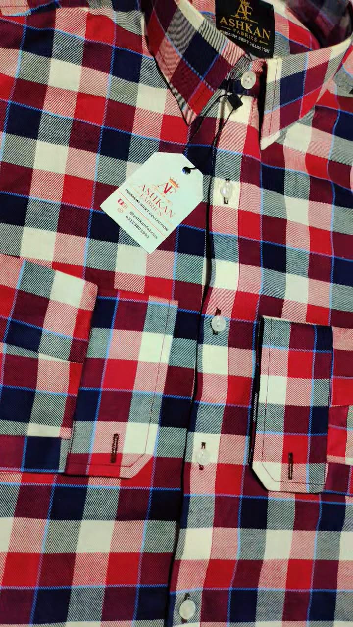 Ashkan Heritage Crimson Check Shirt