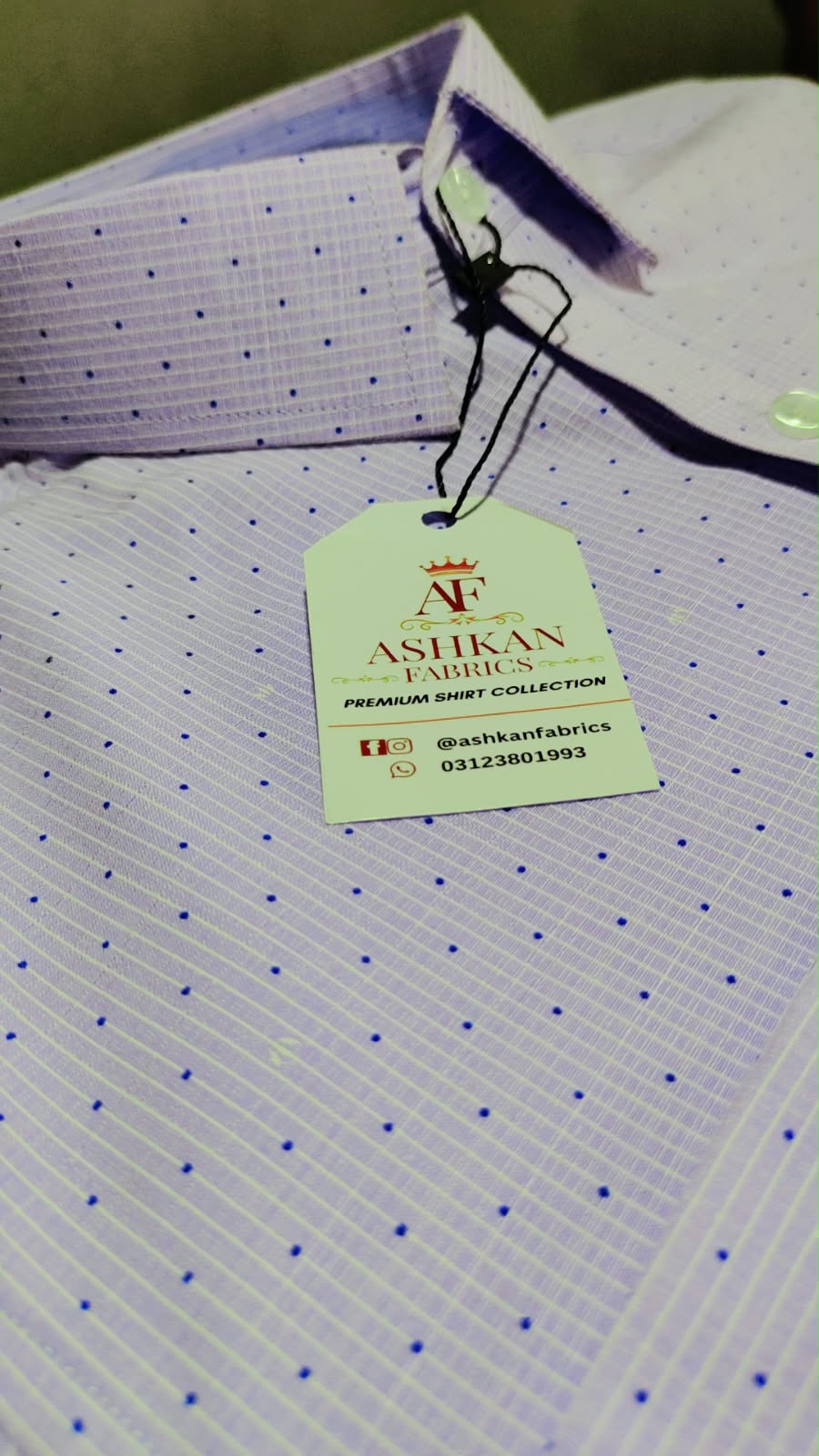 Ashkan Elegant Lavender Dobby Shirt