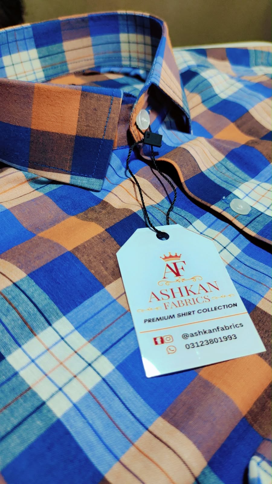 Ashkan Signature Skyline Check Shirt