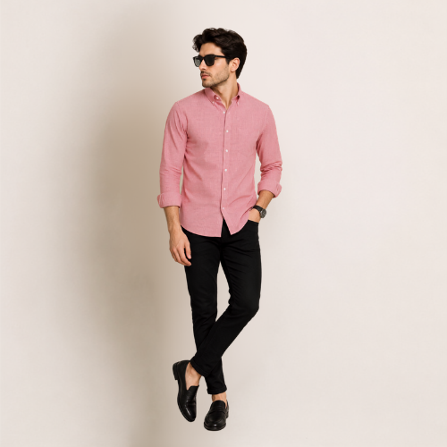 Ashkan Red & White Check Shirt